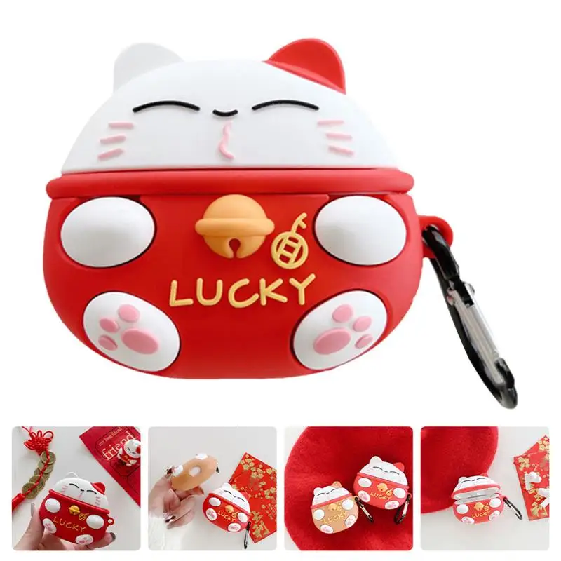 

Wireless Earphone Case Cat Shaped Wireless Earphone Shell Compatible for HUAWEI FreeBuds 4i