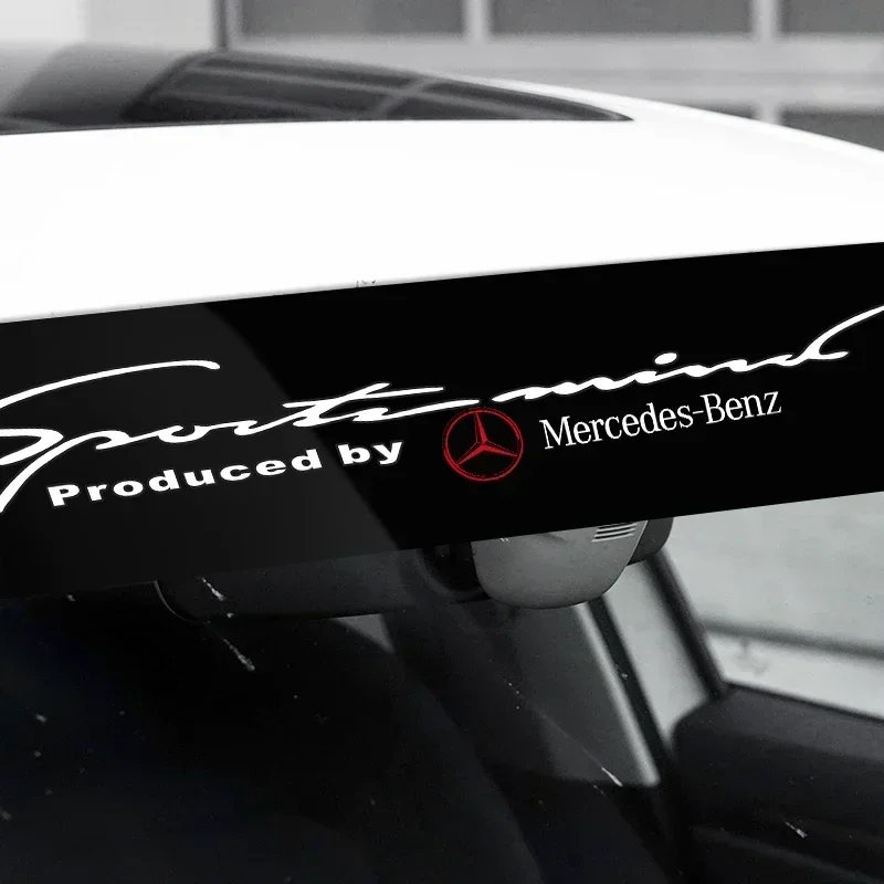 Автомобильная наклейка на переднее и заднее лобовое стекло для Mercedes Benz C180 C200 C260