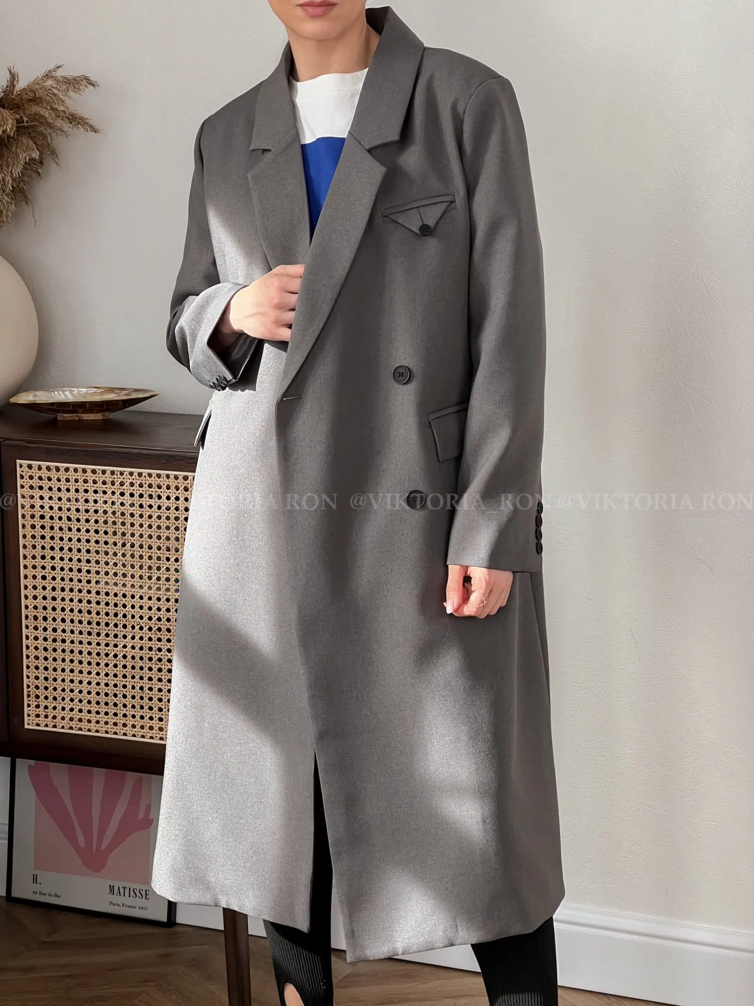 Весенняя одежда новый темпераментный костюм выше колена пиджак средней длины