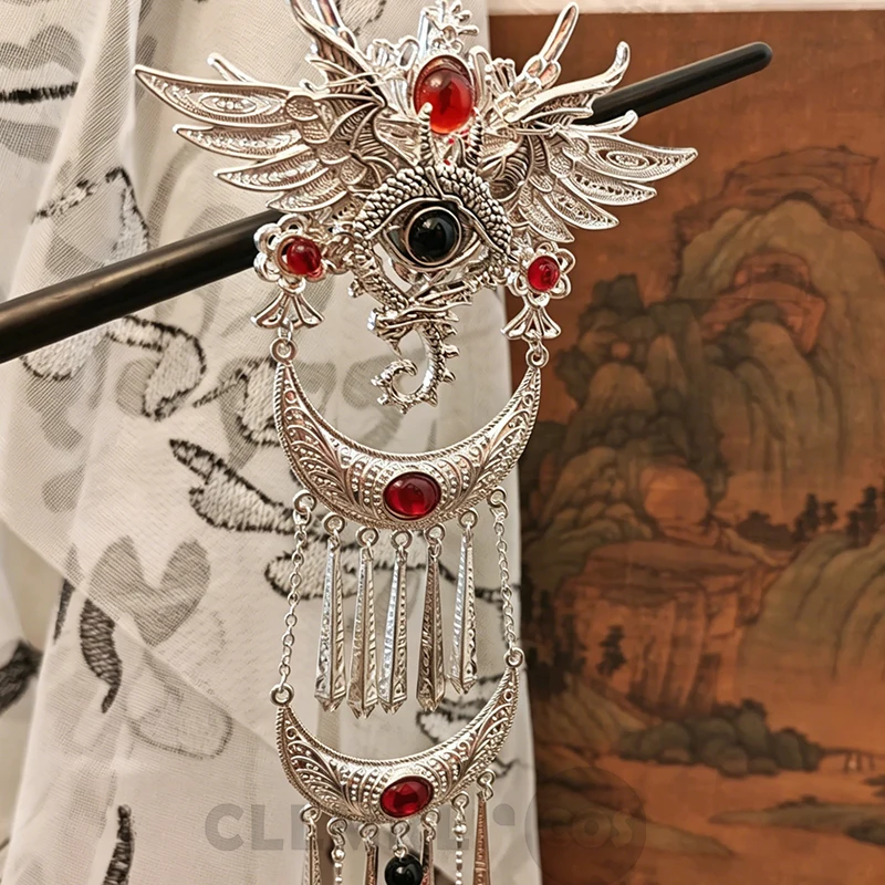 Фото Аксессуар для сцены Heaven Offices Blessing Hua Cheng Cosplay E-Ming Streamer Headwear The Saber E'Ming Huacheng №5
