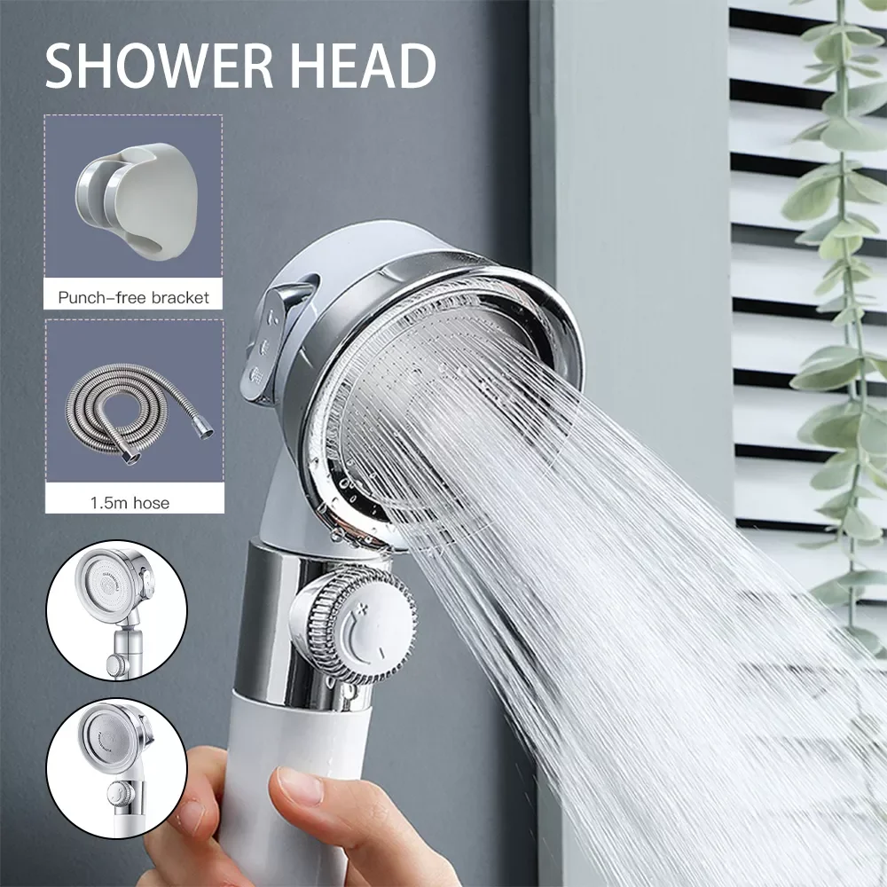 

Handheld Shower Head High Pressure Showerhead 3 Spray Settings Shower Head Sprayer High Water Flow Rainfall Hand Shower Spray