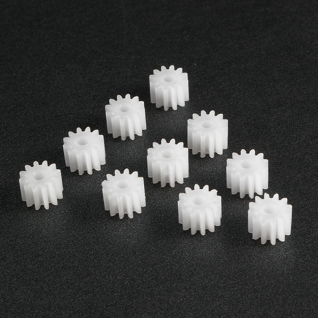 

Uxcell 10Pcs 8/10/12/16 Teeth 082/102/122/162A 2mm Hole Diameter Plastic Shaft Gear Toy Accessories for DIY Car Robot Motor
