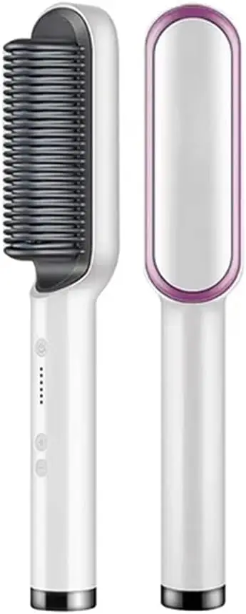 

Escova Secadora Profissional Seca Alisa E Modela Cabelo Comb, penteadeira de cerâmica quente, aquecimento rápido 20 anos e 5 c