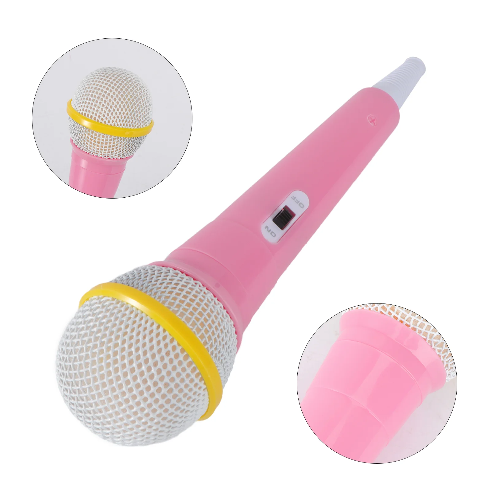 

1pc Plastic Children Microphone Models Toys Microphone Musical Toys Party Performance Toy (Pink)