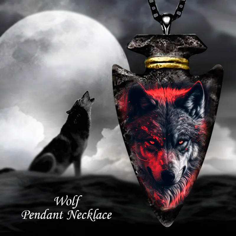 

Wolf Necklace Fashion Cool Necklace Men's and Women's Lover Family Gift