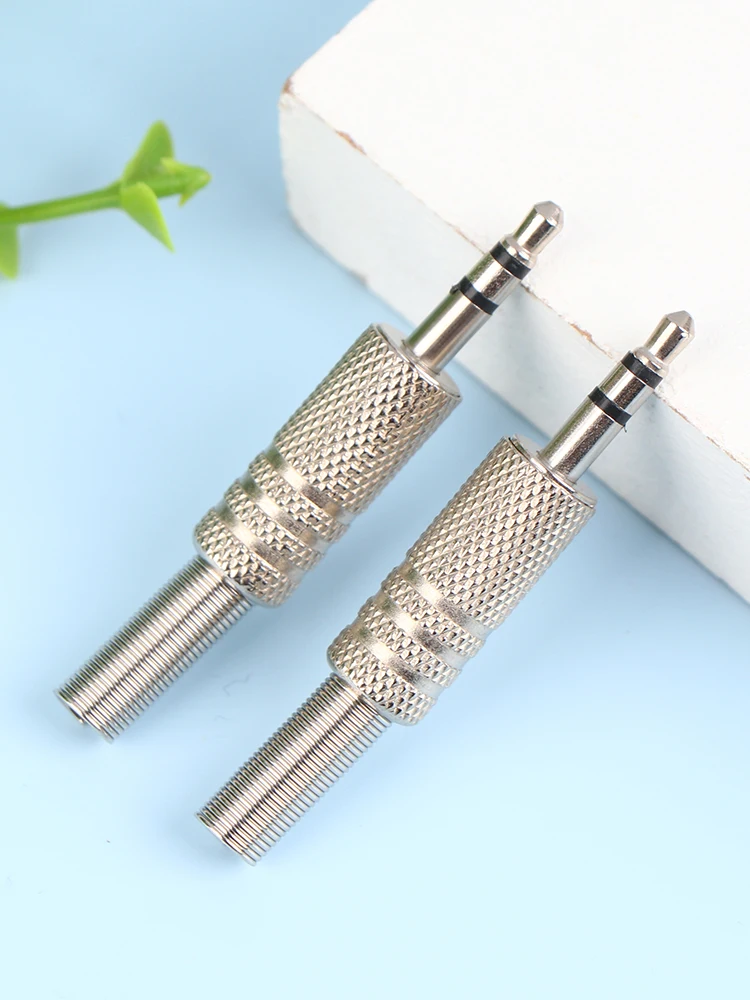 

1 шт. Замена 3,5 мм 4-полюсный штекер никелированный качения ремонт наушников разъем для пайки для большинства разъемов для наушников