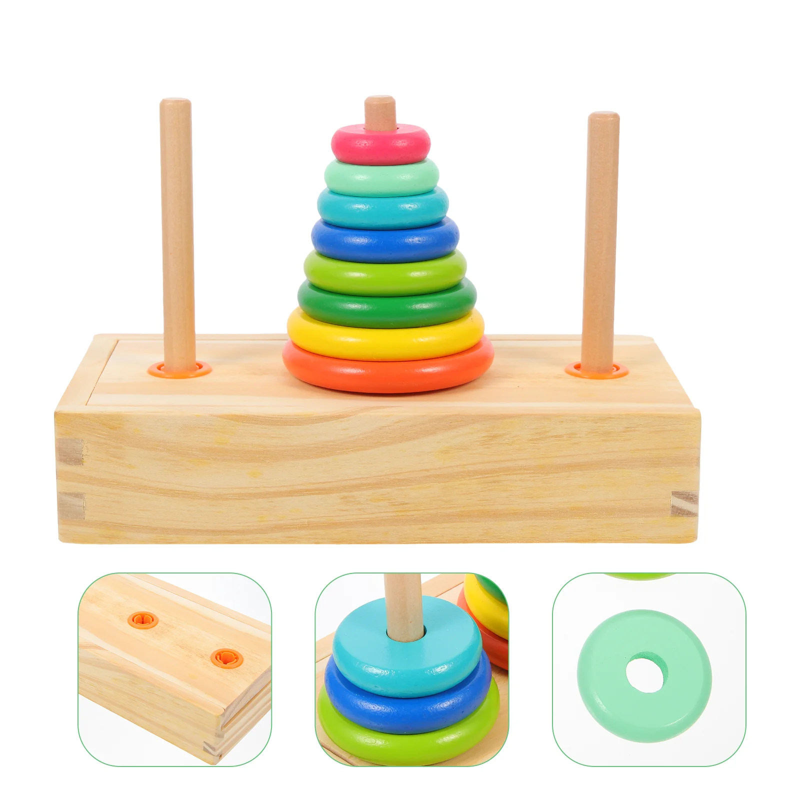 

Kids Educational Toys Newborn Stacking Rings Stacking Rings Toy Stacking Puzzle Hand Eye Coordination Toys