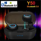 TWS Y50 Bluetooth-наушники; Беспроводные наушники-вкладыши 350 мАч; Зарядное устройство; Беспроводные наушники; Стереонаушники для спорта с микрофоном
