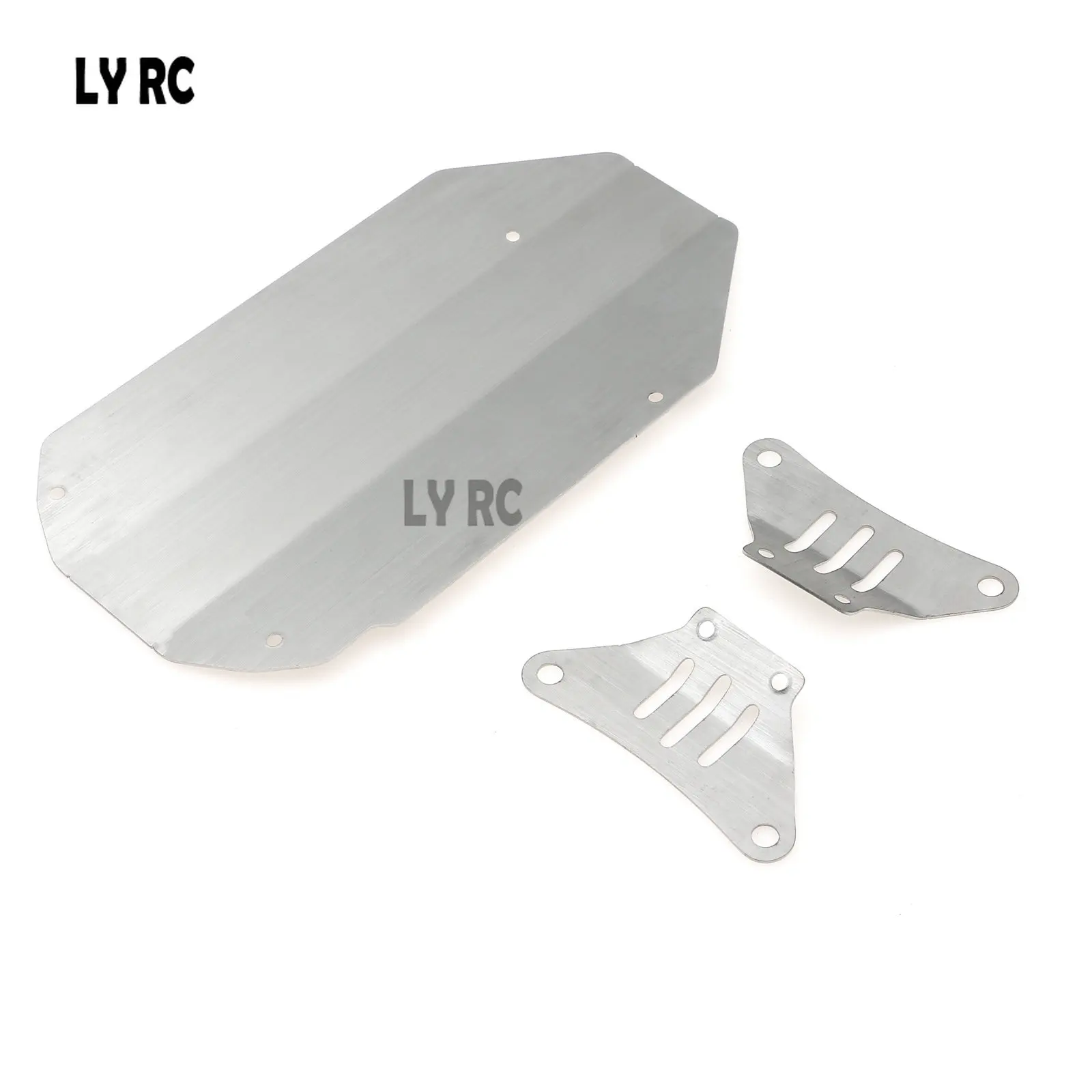 TAMIYA TT02 армированный корпус из нержавеющей стали Передняя и задняя защита противоскользящая пластина для 1/10 радиоуправляемого автомобиля Tmiya TT-02