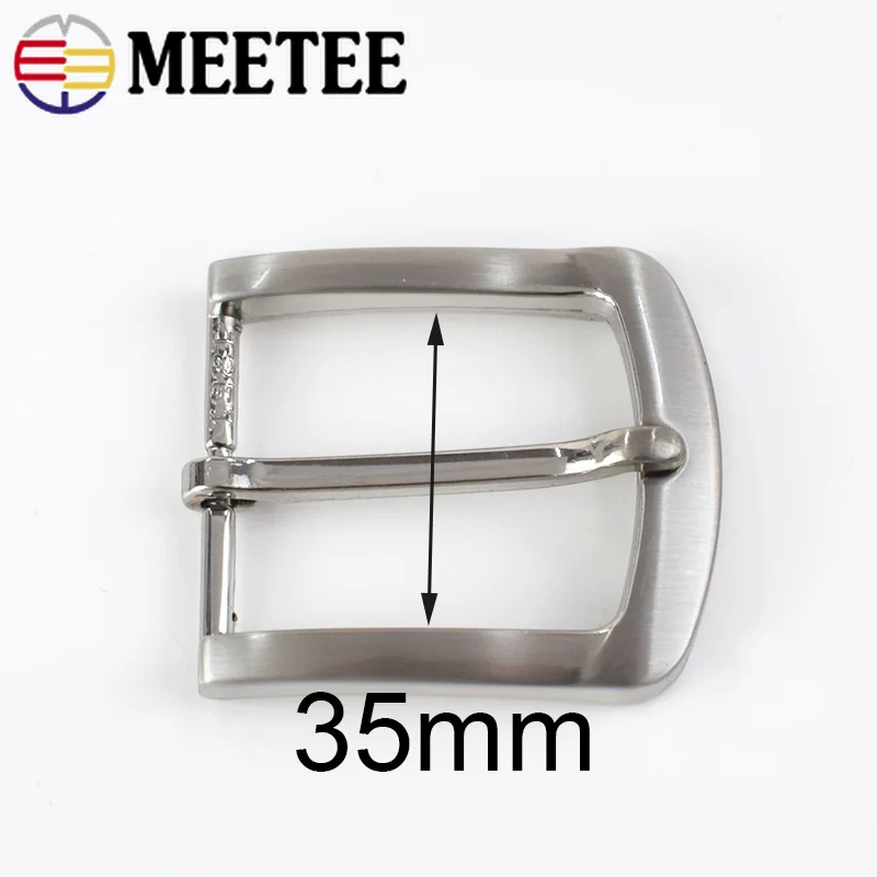 Металлическая пряжка для ремня Meetee 35 мм мужчин модные однотонные ремни пряжки с
