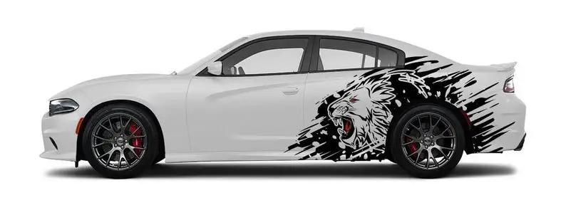 

Lion Car Side Graphics for 2015+ Charger Sxt, GT, SRT, Scatpack, Hellcat/Dodge Charger Graphic Stickers