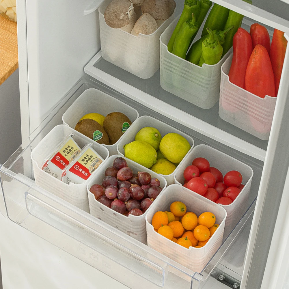 

Multifunctional Refrigerator Storage Box Kitchen Organizer Food Storage Baskets Durable Storage Collecting Box Fruit Organiser