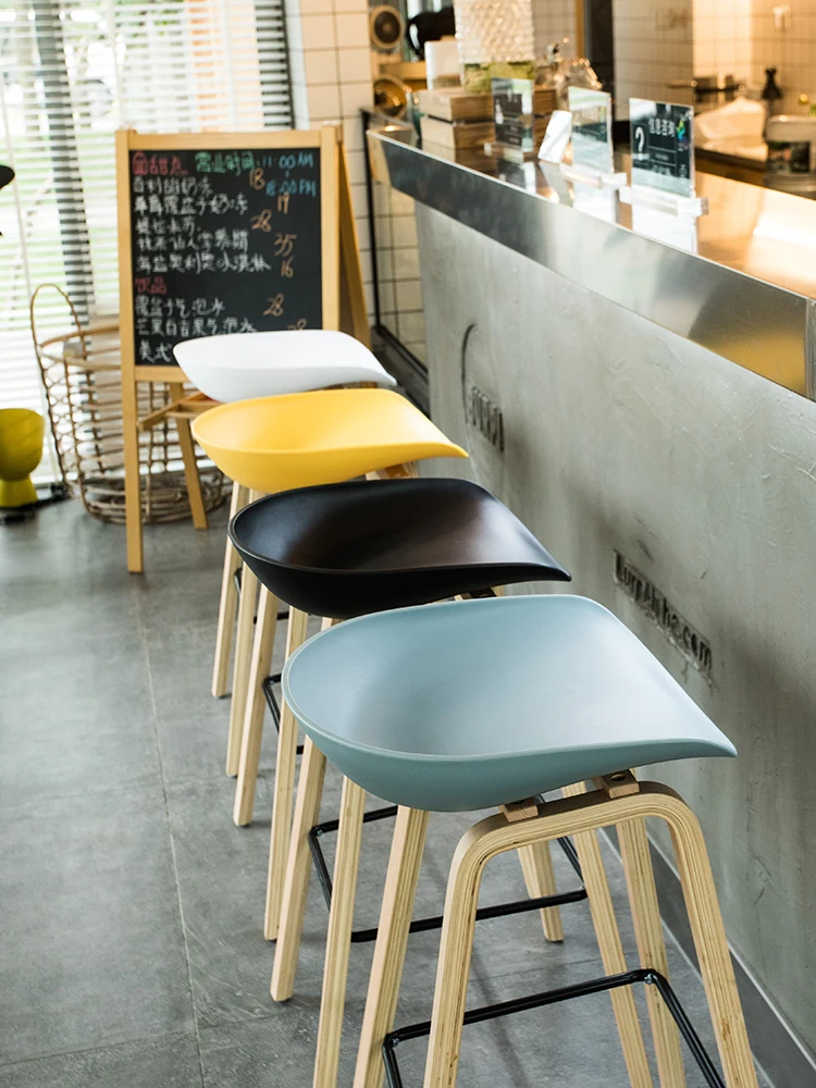 Современный простой индивидуальный модный барный стул в датском скандинавском