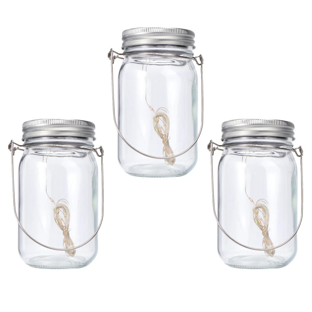 

3 Sets String Lights Mason Jars Hanging Mason Jars Outdoor Garden Tree Decor