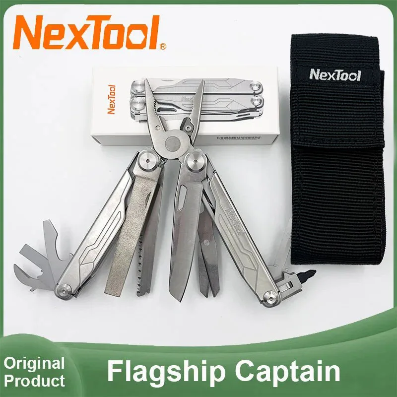 Фото Многофункциональный инструмент NexTool Flagship Captain 19 в 1: плоскогубцы, карманный нож, складной мультитул для кемпинга, походов и выживания №2