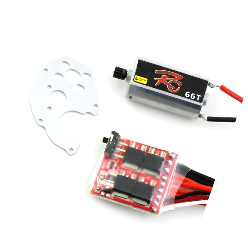 

Щеточный двигатель 050 66T с 30A ESC для Axial SCX24 Gladiator Bronco C10 JLU Deadbolt 1/24