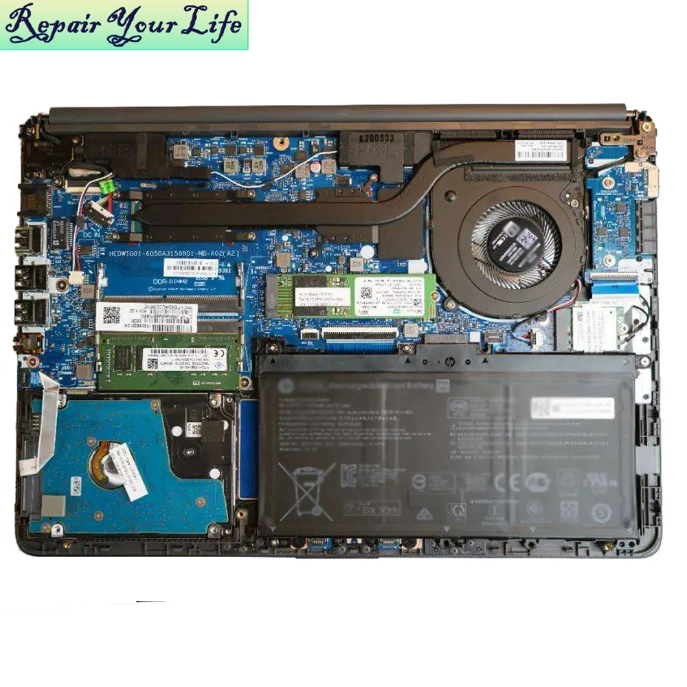 Вентилятор охлаждения процессора ноутбука для HP 240 245 246 G7 G8 300 340 348 G5 TPN-I130 TPN-I135 Кулер Вентиляторы радиатора 6033B 0062401   DFS 200005 AR0T (art.: 3920cdb1330d3) - 3920cdb1330d3