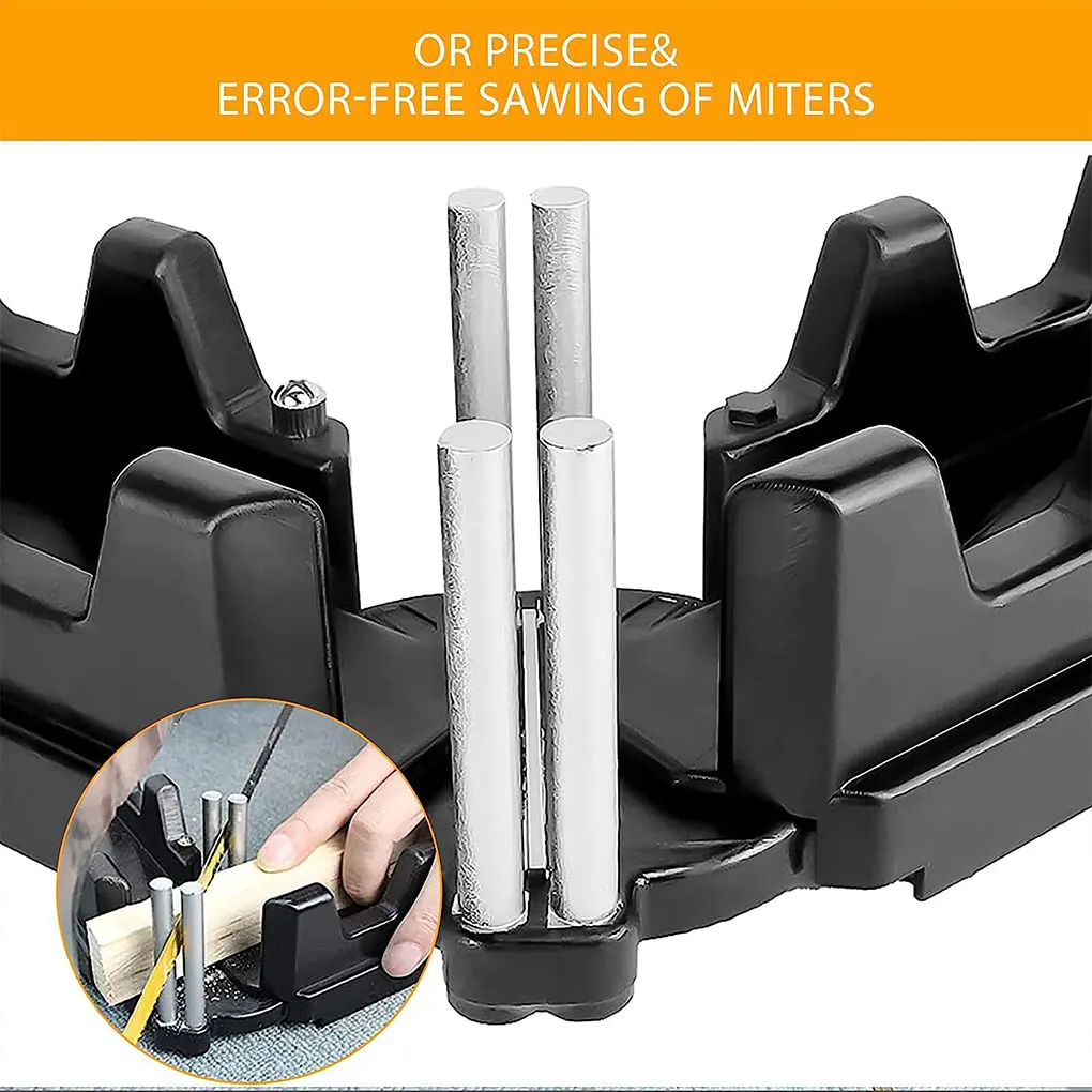 

Black 2-in-1 Mitre Measuring Tool - Clear Markings Easy-to- Clear And Easy-to-read Markings Mitre Measuring Cutting