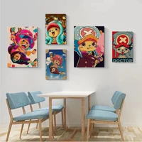 bandai one piece tony chopper good quality prints and posters kraft paper sticker home bar cafe stickers wall painting