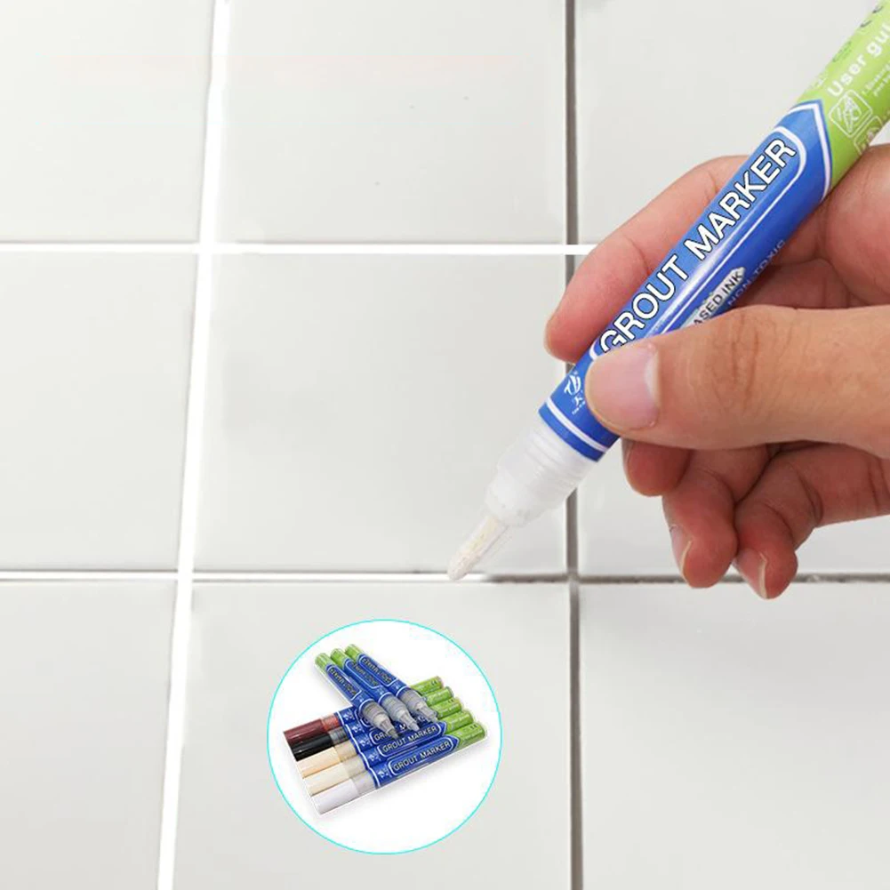 

Color Waterproof Tile Gap Repair Pen White Tile Refill Grout Pen Mouldproof Filling Agents Wall Porcelain Bathroom Paint Cleaner