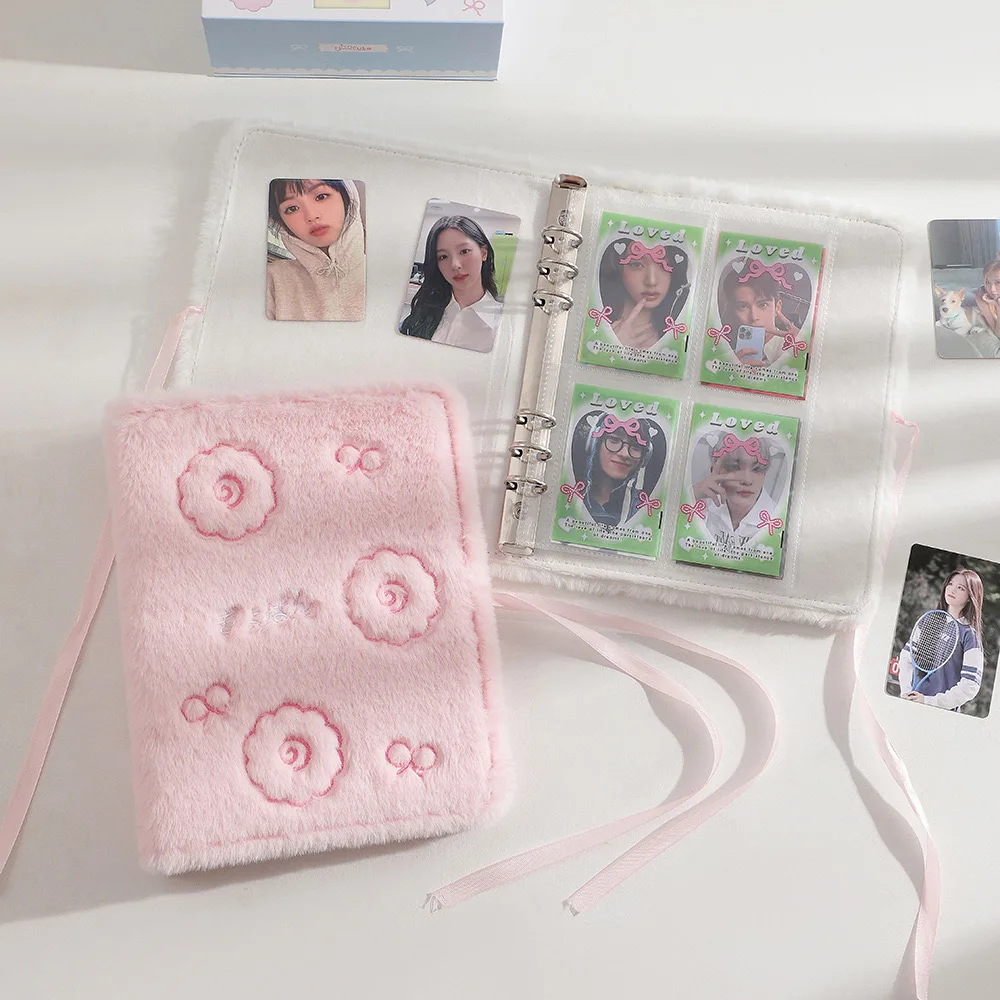 Kawaii A5 A7 плюшевая Kpop Фотокарта книга альбом для карт Idol фото фотоальбом