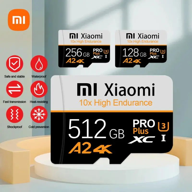 Xiaomi 2TB SD-карта памяти 1TB 512GB Ultra Micro TF 128 ГБ 256 U3 V30 4K Full HD TF-память Флэш-карта для