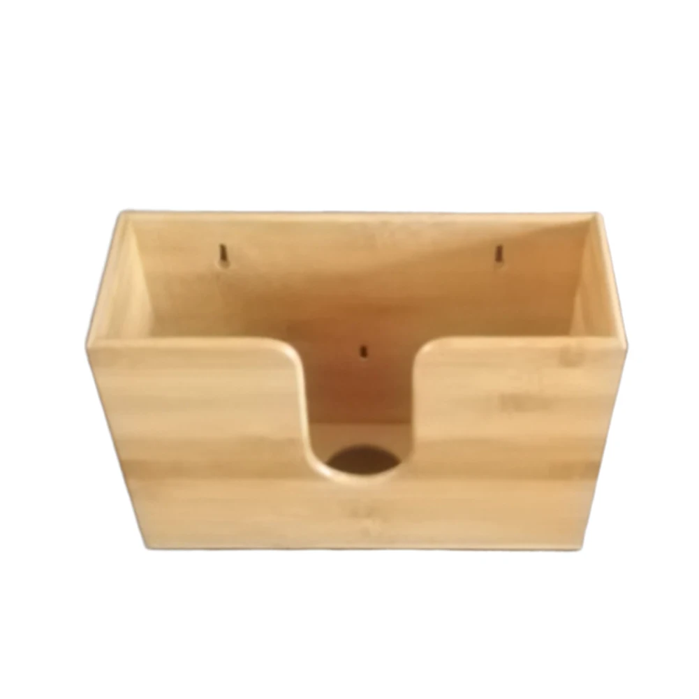 

Office Desk Napkin Holder Wall Mount Living Room Bamboo Paper Towel Dispenser Bedroom Modern Hotel Tissue Box Bathroom Kitchen