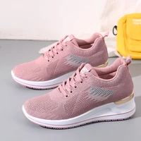 casual sports shoes womens 2022 spring and autumn new shoes womens inner height increase womens shoes breathable mesh
