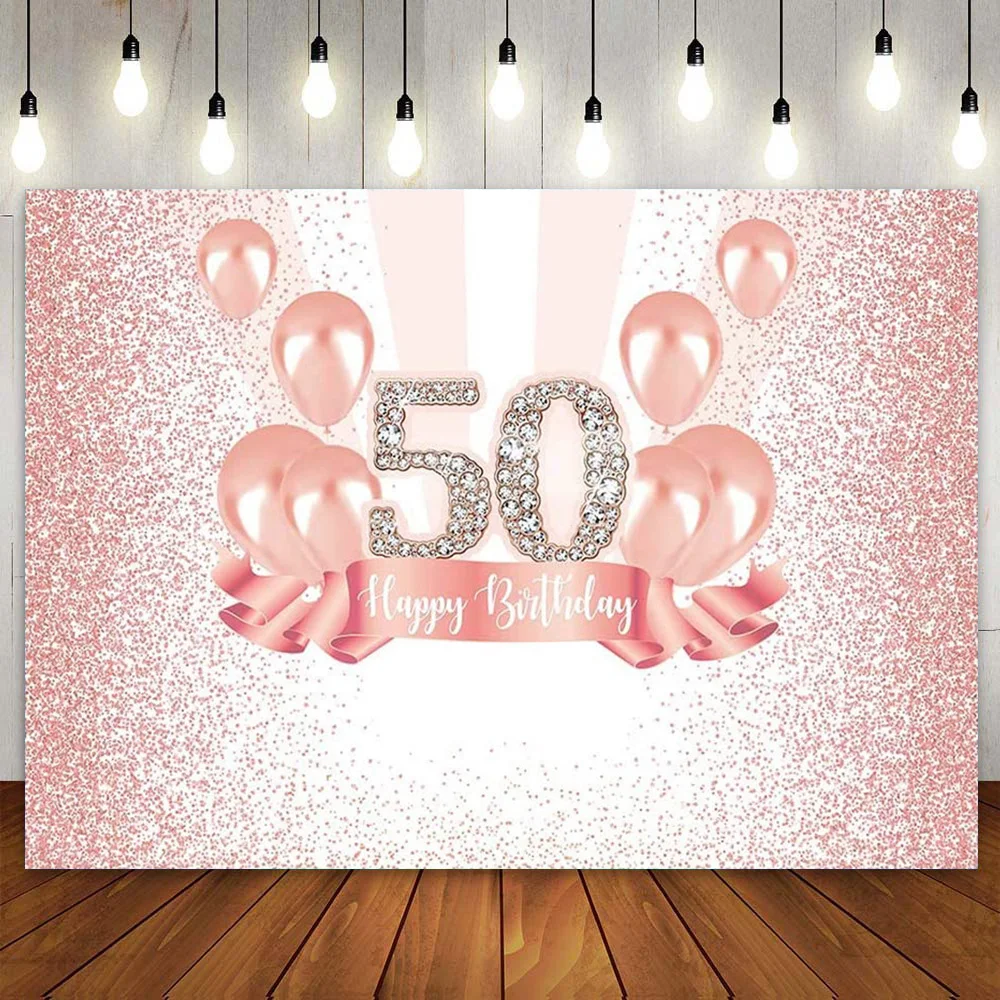 

Фон для вечерние съемки с надписью «Happy 50-й день рождения»