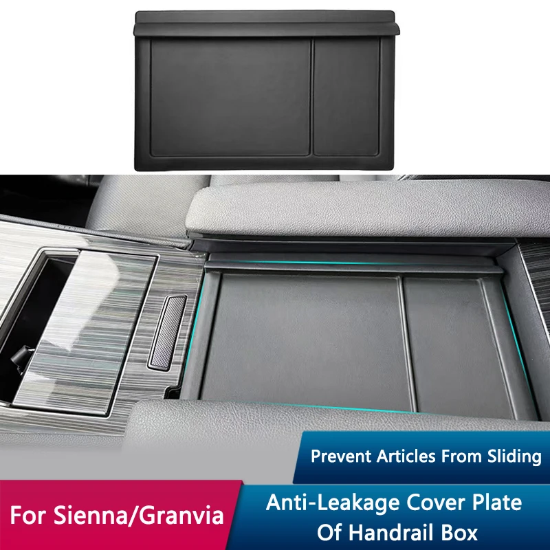 

QHCP Car Central Armrest Cover Pad Articles Anti-drop Leak Proof Protective For Toyota Sienna Granvia 2022 Interior Accessories