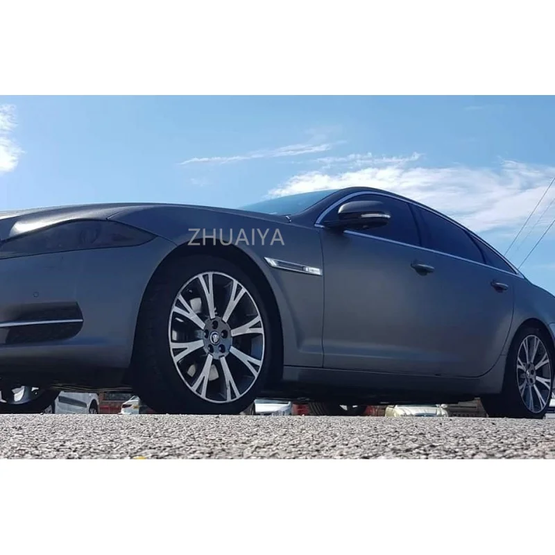 ZHUAIYA матовая сталь черная серия виниловая пленка упаковочная яркая 152*18 м рулон