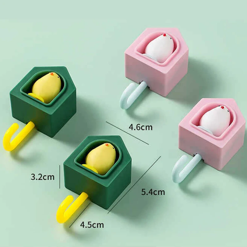 2022 New Bird Hook Pop Out Wall Key Cloth Bag Hanger Adhesive Bathroom Towel Robe Holder Rack Door Decor Shelf |