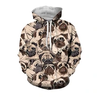 jumeast mens clothing women oversized sweatshirts 3d animal pugs dog autumn coat jacket sport pullover spring zipper hoodies