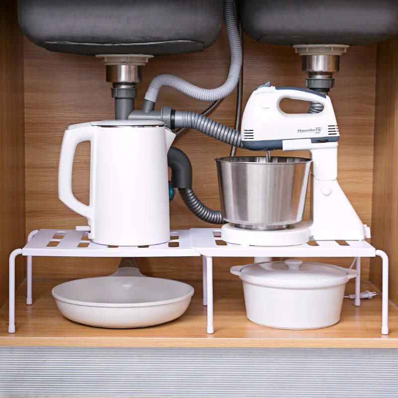 kitchen retractable plastic storage rack floor seasoning tableware storage rack space saving cabinet layered organizer shelves free global shipping