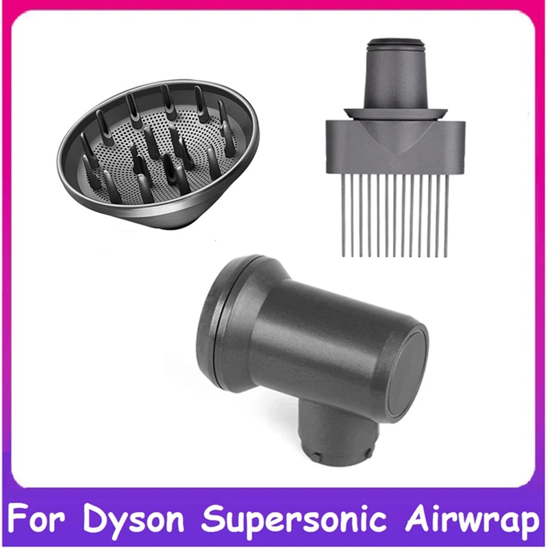 

Серый аксессуар для Dyson Airwrap стайлер рассеиватель сопла и адаптер превратите ваш Airwrap плойка утюжок стайлер в Фен