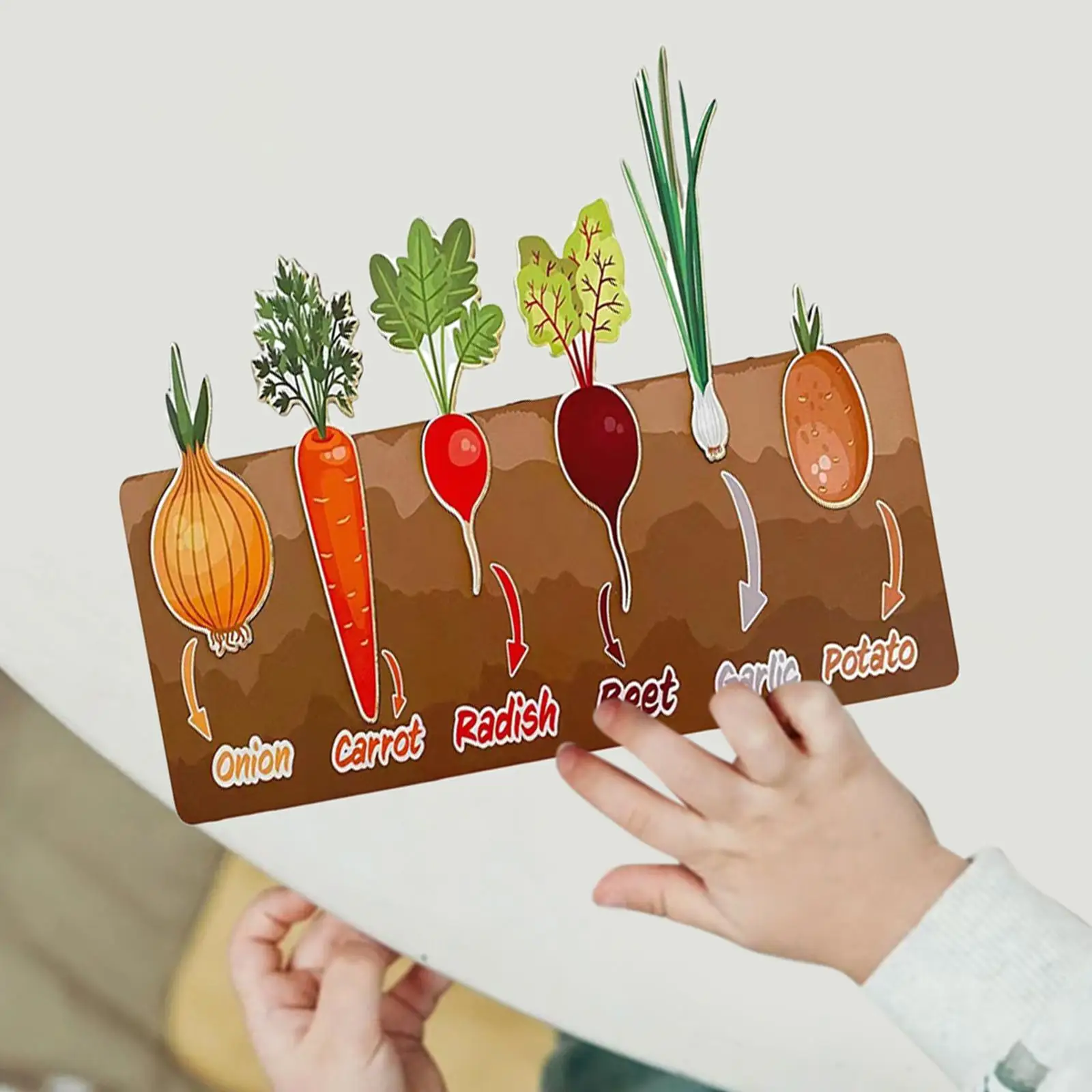 

Деревянные игрушки Монтессори для малышей, познавательные овощи, деревянная доска, сенсорные игрушки, сортировочные игрушки