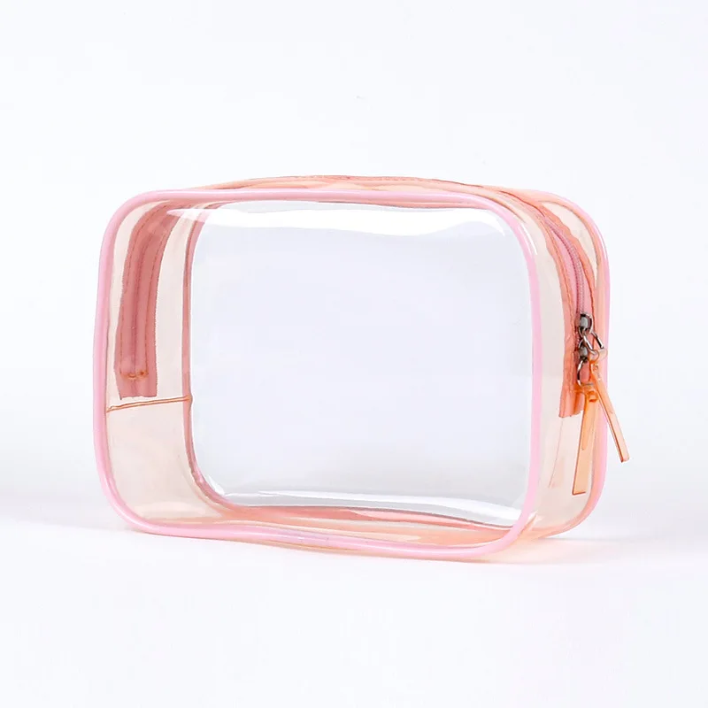 

PVC Beauty Cosmetic Bag Large-Capacity Portable Travel Makeup Bag Transparent Waterproof Wash Toiletry Bag Bathroom Organizer