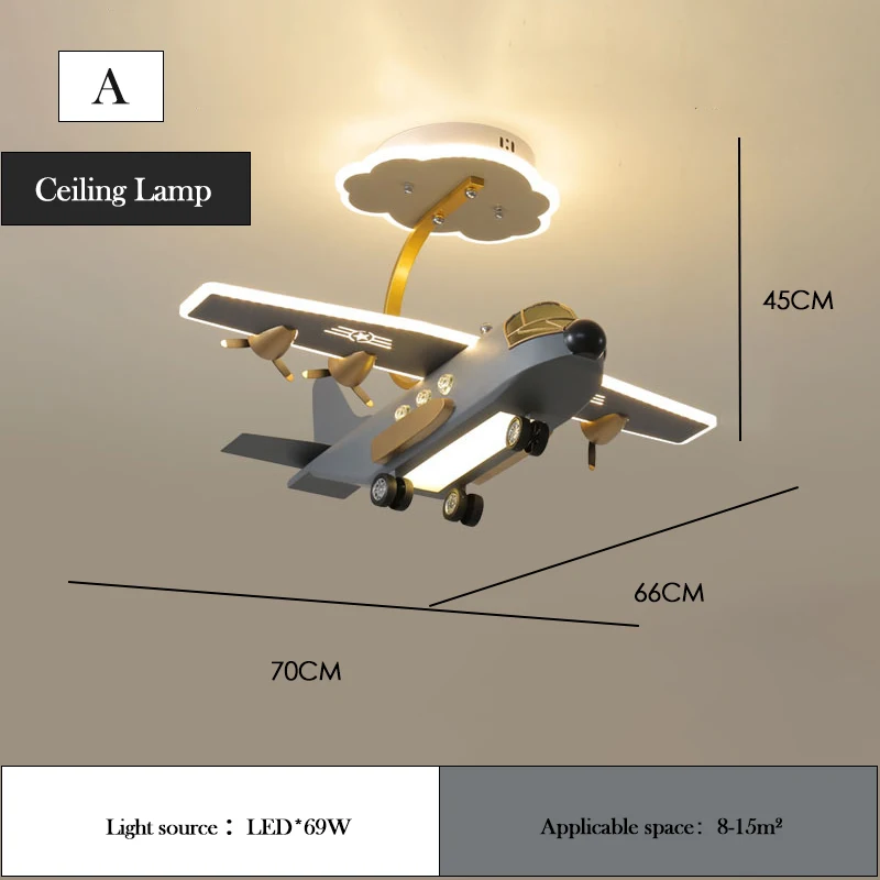 Оранжево-серые люстры в виде самолетов, светодиодные люстры для детской комнаты, вертолета, самолета, скандинавские люстры для декора спальни для мальчиков-подростков