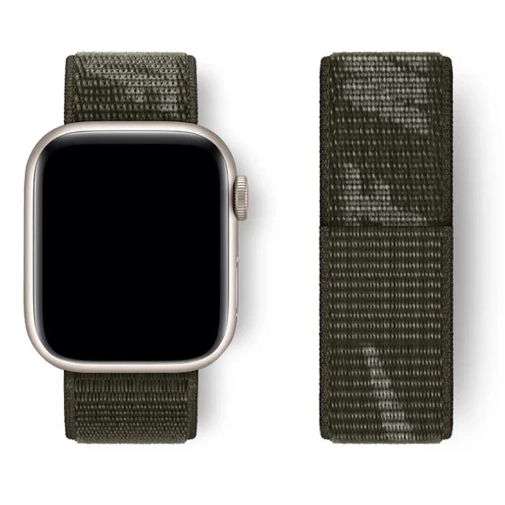 Ремешок для Apple Watch Band 45 мм 44 42 41 49 40 38 нейлоновый браслет Correa iwatch series 8 9 7 6 5 4 3 SE Ultra 2