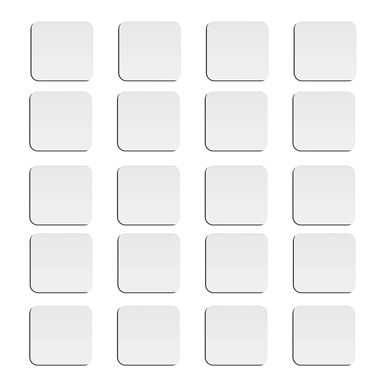 

Practical 20 Pcs Sublimation Magnet Blanks Fridge Magnets, Square Sublimation Blanks Photo Magnets For Refrigerator