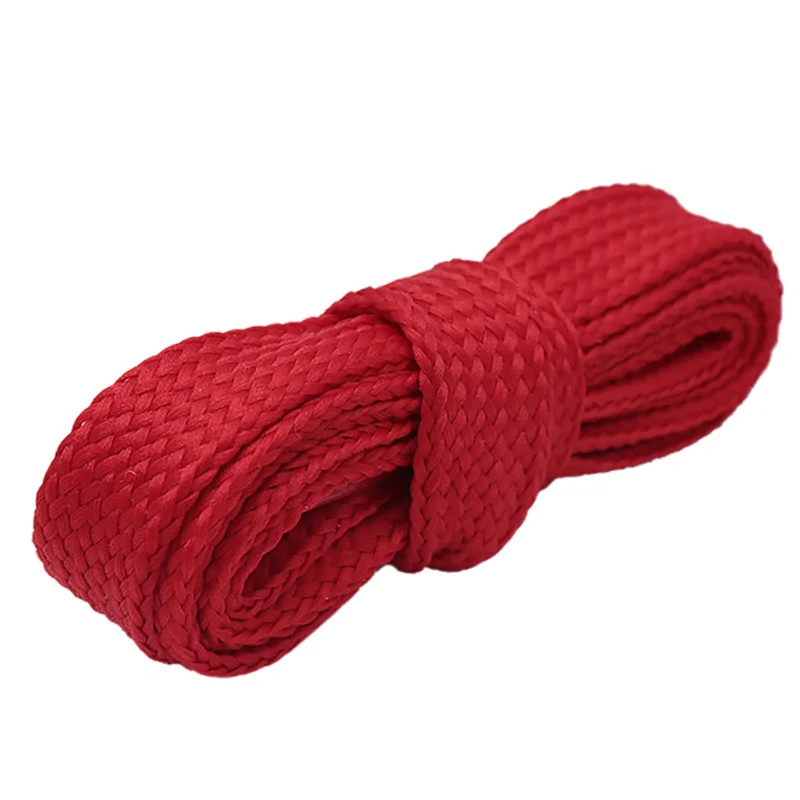 10Pairs 18MM Extro Wide Width Double Layer laces 10 Designs Solid Color Flat Shoes Strings Queen Force Shoelaces Cord