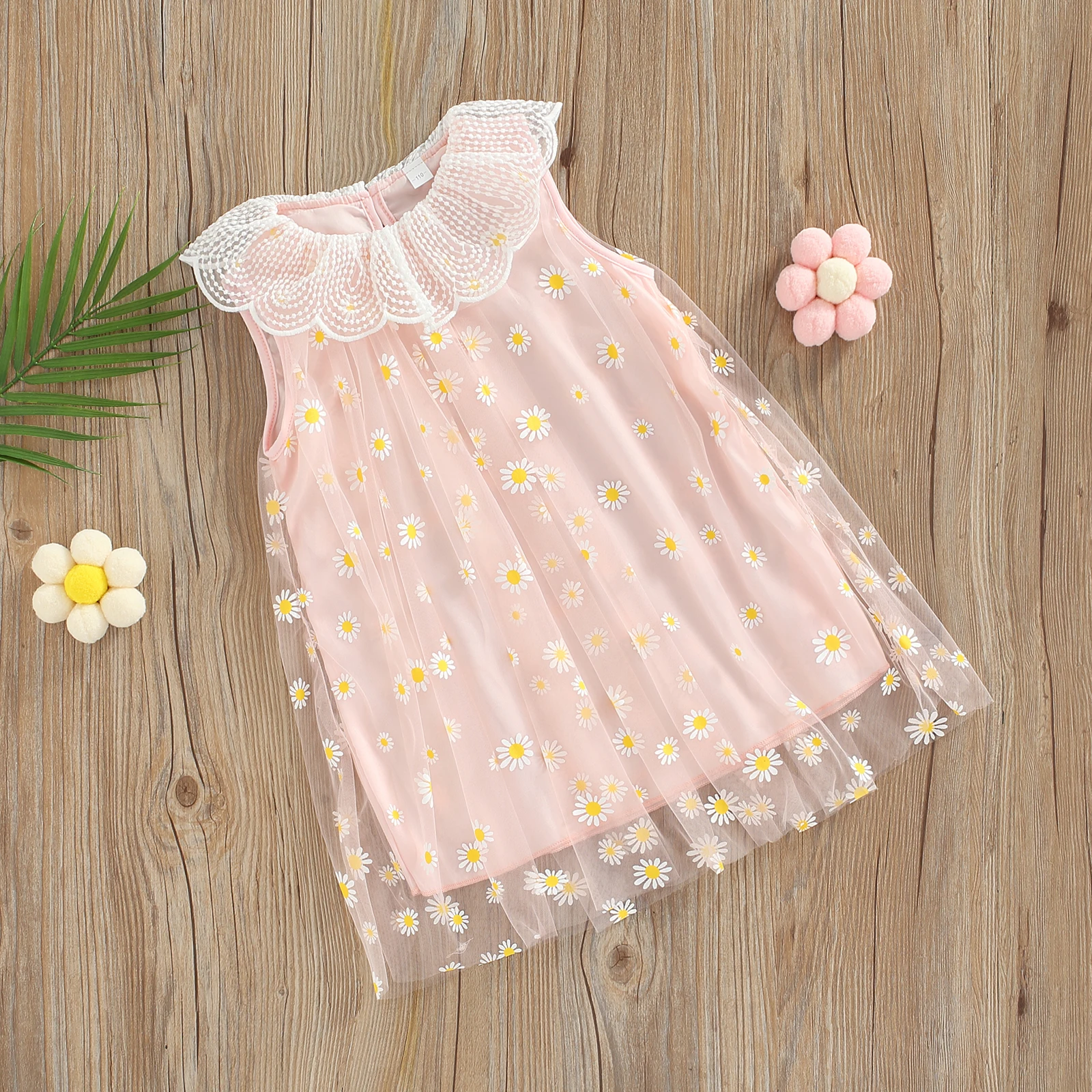 Детское Повседневное платье для девочек свободное летнее без рукавов с