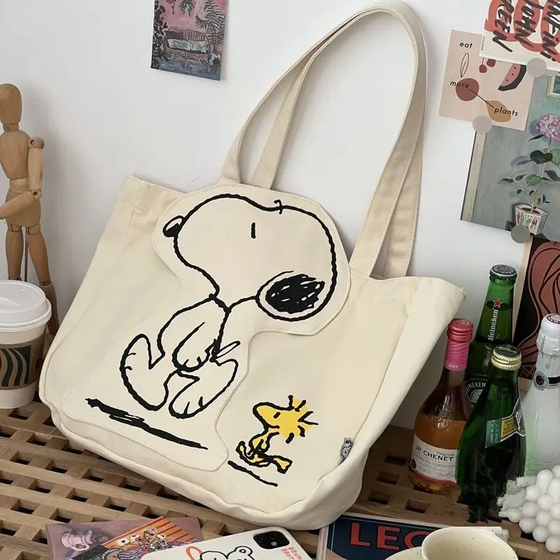Сборка товаров Miniso Anime холщовая сумка через плечо персонажи мультфильмов большая