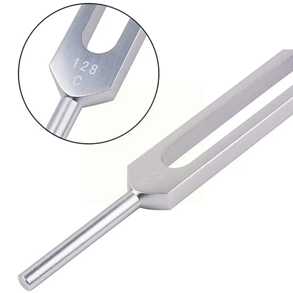 

128 Гц, алюминиевая вилка для настройки йоги, вилка для выбора ушей, вилка для настройки чакр, инструмент для тюнинга, система молотка, нервный...