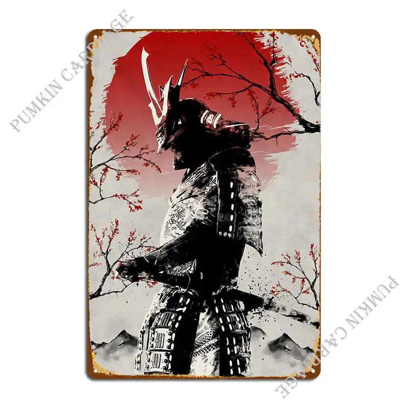 

Металлические знаки Samurai V7, Настенный декор на заказ, настенная роспись, жестяной знак, плакат