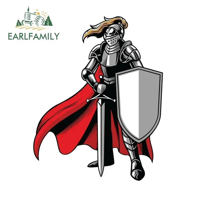 

EARLFAMILY 13 см x 6,8 см для крестообразных рыцарей тамплиеров, автомобильная наклейка, виниловая устойчивая к царапинам оконная наклейка на багажник, гоночный автомобиль, индивидуальная наклейка JDM