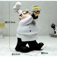 european cook ornaments creative resin chef statue restaurant bar cafe kitchen dining bar decorations ornaments chef figur