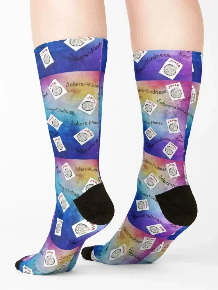 Джокеры акварельные носки Mah Jongg-Версия 16 зимние подарки чулки компрессионные для