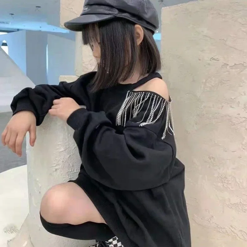 Свитер для девочек на весну и осень пуловер малышей Детские футболки топы