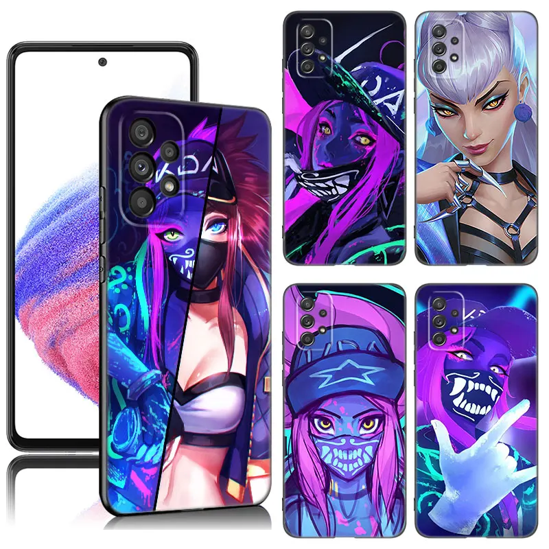 Kda Kaisa Ahri Akali чехол для Samsung A21 A52 S A13 A22 A24 A32 4G A14 A23 A34 A53 A54 A73 5G A11 A12 A33 A50 A51 A70 A71 A72